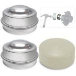 Comverix 1.98" Trailer Bearing Dust Cap With Installation Tool Durable And Easy-to-install Trailer Axle Dust Cap For 2000 To 350