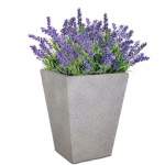 Premium Windsor Plant Pot - Small 370MM X 240MM Flinted White With Pot Feet