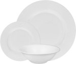 Ceramic Ribbed Dinner Set 12 Piece Dinner Set