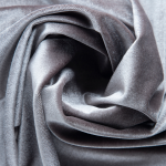 Plush Velvet Bed Throw - Grey