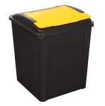 Wham Recycling 50L Bin & Lid Yellow