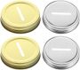 4PCS 70MM Mason Jar Coin Metal Saving Pot Slot Lids Replacement