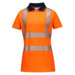 Comfort LW72-HI-VIS Womens Cotton Pro Polo Shirt S S