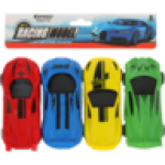 Multi-coloured Assorted Racing Model Car Set 4 Pack Type May Vary