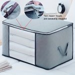 Large Capacity Zippered Clothes Storage Bags With Handles And Clear Windows - Travel Essentials