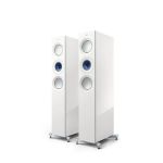 Reference 3 Meta Floorstanding Speakers – Gloss White Blue