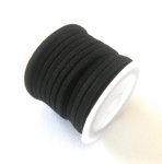 Faux Suede Cord Black 5 Meter