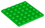 Parts Plate 6 X 6 3958 - Bright Green