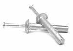 1 4" X 1 1 4" Hammer Drive Anchor Mushroom Head With Zinc Plated Steel Nail Zinc Alloy Pk 750