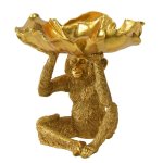 Petal Gold Monkey Display Bowl