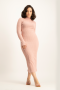 Avert Avery Poloneck Dress - Blush - M