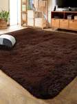 Smte Dark Brown Fluffy Shaggy Rug 200X150CM With Keychain