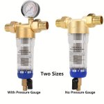 1PC Pre Backwash Filter Stainless Steel Mesh Purifier Central Prefilter Water Filter Sediment Filtration Whole House Water Filte