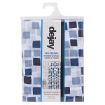 Polyester Shower Curtain Mosaics Blue