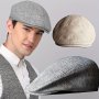 1pc Fashionable Thin Cotton And Linen Beret Cap For Middle-aged And Elderly Ideal Choice For Gifts