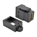 Tripp Lite Black HDMI All-in-one Keystone panel Mount Coupler P164-000-KP-BK