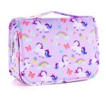 Vipdeal Kids Hanging Toiletry Bag For Girls Travel Toiletry Bag For Little Young Girls Cosmetic Makeup Waterproof Wash Bag Toddl