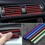 10PCS 20CM Car Air Conditioner Outlet Decorative U Shape Moulding Trim Decor Strips Car Styling Car Door Edge Corner Protector