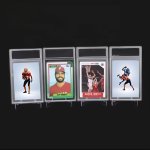 Trading Card Protective Cases 10-PACK Plastic Hard Shell Clip-on Card Holder Non-waterproof 35PT Graded Card Storage Box For Tcg