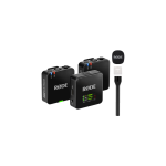 Rode Wireless Go Gen 3 2-PERSON Compact Digital Wireless Microphone System recorder 2.4 Ghz Black