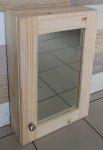 Bathroom Wall Unit 1 Door - Raw - Mb Pine