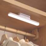 Magnetic LED Wall Lamp - Rechargeable And Dimmable Black Or White - White