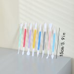 8PCS Decoration Tool Set Fondant Cake Cutter Sugar Art Icing Decoration Flower Tool Baking Carving Pen Fondant Carving Making Cu