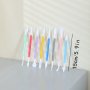 8PCS Decoration Tool Set Fondant Cake Cutter Sugar Art Icing Decoration Flower Tool Baking Carving Pen Fondant Carving Making Cutting Tool Multi-color Option Eid