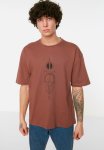 Relaxed Crew T-Shirt - Brown
