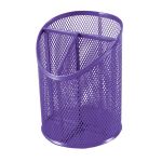: M100 Wire Mesh Metal Pen Holder Purple