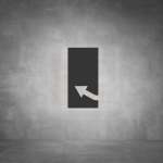 Arrow Sign D08 - Black - Powder Coated Aluminum
