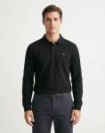 Calvin Klein Casual Pique Black Polo Shirt - XXL Black