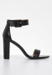 Madison Angelique Buckle Tie Block Heel - Black