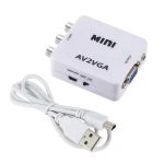 Av 3RCA To Vga Video Audio Coverter