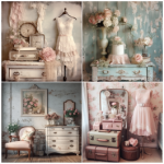 Tear Resistant Deco Print Shabby Chic Retro