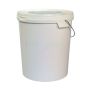 Bucket H/duty & Lid & Handle 10L - 2 Pack