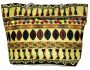 Fino Maxi Canvas African Beach Bag With Rope Handles - Beige & Yellow