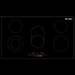 ELBA 90CM Ceran Hob Black – 02 LT502