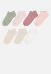 7 Pack Trainer Socks - Light Pink & Dark Pink