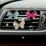 3PCS Cute Butterfly Design Car Aromatherapy Clip Cute Butterfly Car Air Conditioning Vent Diffuser Clip Solid Aromatherapy Car Interior Decoration Eid Al-adha Mubarak