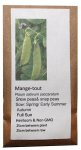 Heirloom Veg Seeds - Peas - Mangetout Snow Pea
