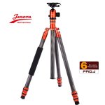 Pro.j Carbon Fibre Tripod 25KG Capacity - Mono Conversion-red 35851RD