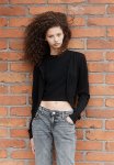 Fine-knit Cardigan - Black