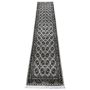 Rugs & Decor / Beautiful Grey Persian Bokhara Runner Rug - 400 X 80 Cm