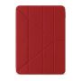 Ipad Pro 13 2024 Mutual Multi-fold Smart Leather Tablet Case Red