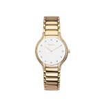 Acacie - Cider Silver Dial Gold Lds Watch V276LEGISG
