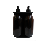 Double Dispenser 500ML - Amber Glass Bottle
