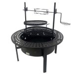 - Mega Multi-functional Wood Burning Fire Pit & Grill