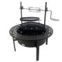 - Mega Multi-functional Wood Burning Fire Pit & Grill