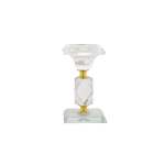 Crystal Stand With Gold Sqr 11.8CM